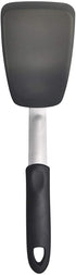 Unicook 2 Pack Flexible Silicone Spatula, Turner, 600F Heat Resistant, Ideal for Flipping Eggs, Burgers, Crepes and More, Black