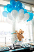 VIDAL CRAFTS Baby Shower Decorations for Boy, Its a Boy Banner, Complete Party Decor Kit, Paper Fans, OH BABY Foil and Latex Balloons, Tissue Paper Pom Poms, Honeycomb Balls, Party Supplies for Boys