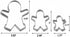 Funny Gingerbread Man Cookie Cutters, Boy and Girl Cookie Cutter Set Molds, 6 Piece