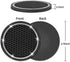 Car Coasters, 4 Pack Universal Vehicle Bling Car Coaster, COCASES Crystal Rhinestone Coaster For Cup Holders, Car Interior Accessories 2.75'' Silicone Anti Slip Car Coasters For Women ( Black )