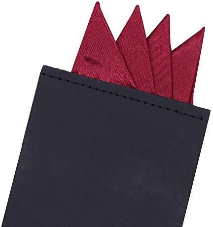 PreFolded Pocket Squares On Card For Men Polyester Suit Handkerchief 8 pieces