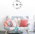 10-20 Inch DIY Wall Clock 3D Frameless Silent Non Ticking, Black Round Battery Operated Modern Wall Clocks for Living Room Bedroom Office Home and Kitchen