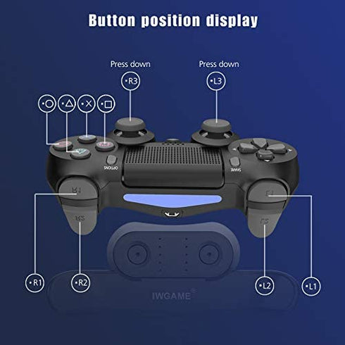 Paddles for PS4 Controller,IWGAME Controller Back Button Attachment