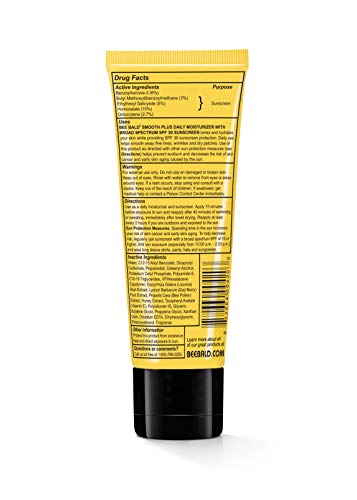 Bee Bald SMOOTH PLUS Daily Moisturizer w/SPF 30 Broad Spectrum Sunscreen Tones, Hydrates & Moisturizes While Protecting Skin From The Sun's Harmful UVA/UVB Rays.