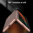 Case for Samsung Galaxy Z Fold 2 5G,Case with Glass Tempered Film,Ultra-Thin Anti-Knock Combination Film Hard Matte Cover (Rose Gold)