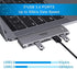 USB C Adapter for MacBook Pro/MacBook Air M1 2020 2019 2018 13" 15" 16", 6 in 1 USB-C Hub MacBook Pro Accessories with 3 USB 3.0 Ports,USB C to SD/TF Card Reader and 100W Thunderbolt 3 PD Port