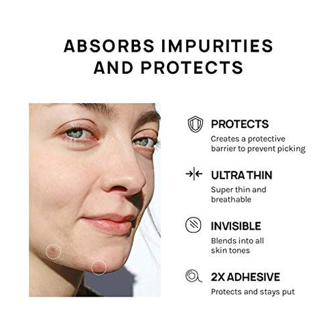 AOA STUDIO Absorbing Cover Healing Invisible Acne Patch Blemish Spot, Treatment, Facial Acne Patch Vegan, Cruelty Free, Hydrocolloid, Two Sizes 10mm 12mm (Total 84 Counts)