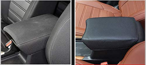 Beerte Central Console Armrest Box Fit for Honda CRV 2017 2018 2019 2020 2021 2022 Cover Car Armrest Cover Auto Center Console Pad(Black Carbon Fiber Pattern)