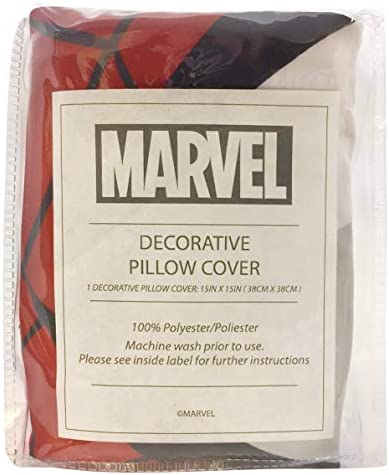Jay Franco Marvel Decorative Pillow Cover Spiderman - Red