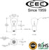 CEC Industries 1141 Single Contact Bayonet 12.8V 18.4W Miniature Bulb (10-Pack)