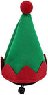 Mogoko Dog Cat Christmas Elf Costume, Funny Pet Cosplay Dress with Cap, Puppy Fleece Warm Outfits Animal Festival Apparel Clothes(L Size)