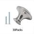 30 Packs Kitchen Cabinet Knobs Brushed Nickel Silver - Pull Hardware Handle, Drawer knobs for Kitchen Cupboard Door, Bedroom Dresser Drawer, Bathroom Wardrobe Hardware with Long Short Screws