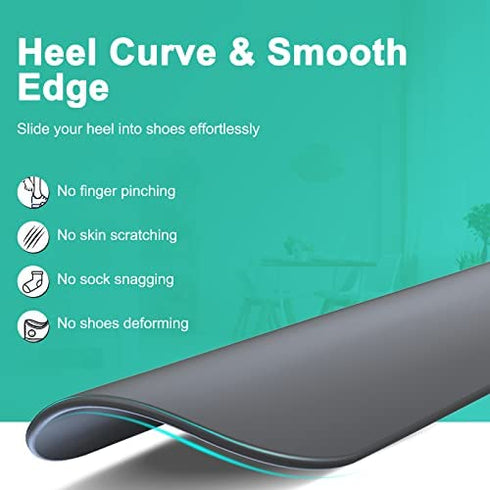 Zeerun Portable Long Metal Shoe Horn 8.5-39“, Telescopic Aluminum Alloy Dressing Aid Stick Long Handle Shoe Horn for Seniors, Men, Women and Kids