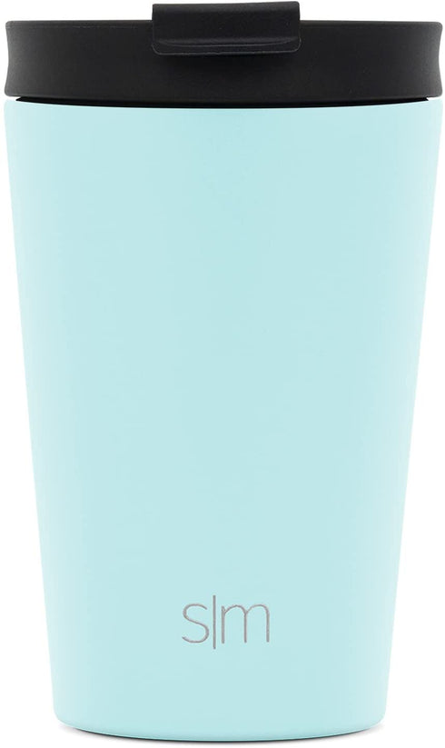 Simple Modern Insulated Travel Coffee Mug with Flip Lid and Straw Lid | Reusable Stainless Steel Tumbler Water Bottle Cup | Classic Collection | 12oz (350ml), -Seaside