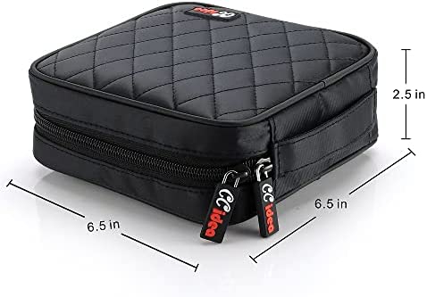 CCidea 40 Capacity CD/ DVD Case Holder Portable Wallet Disc Storage Binder for Car, Home,Travel Carrying Organizer (Black) Specials