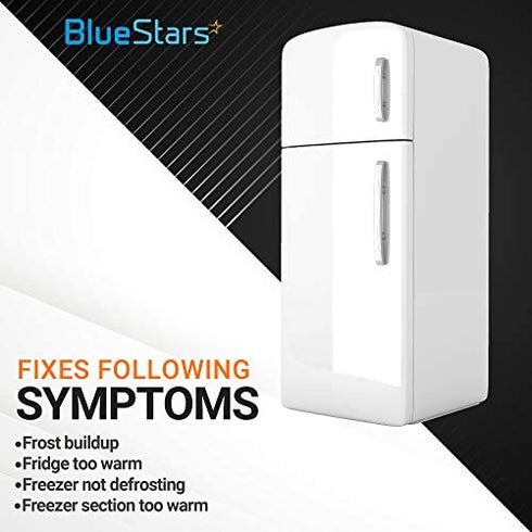 WR51X10055 Refrigerator Defrost Heater, WR55X10025 Temperature Sensor and WR50X10068 Defrost Thermostat Replacement by BlueStars - Exact Fit for GE Hotpoint Refrigerators