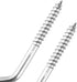 Gydandir Heavy Duty Large Screw Hooks Jumbo Ceiling Hooks Cup Hooks, Length 4 Inches, 12 Pack