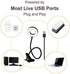 Bekada LED Desk Light with Clamp for Video Conference Lighting, Clip on LED Ring Light for Computer Webcam, USB Laptop Light for Zoom Meetings, Reading Light with 3 Color 10 Dimming Level
