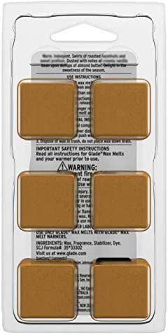 Glade Wax Melts Air Freshener - Holiday Collection 2018 - Nutcracker Delight - Net Wt. 2.3 OZ (66 g) Per Package - Pack of 2 Packages
