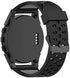 Bands Compatible with Bushnell Neo Ion 1& 2 Soft Silicone Replacement Two-Color Breathable Hole Wristband Compatible with Bushnell Neo Ion 1&2 & Bushnell Excel Golf GPS smartwatch (Black&Grey)