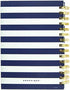 Graphique Hardbound Spiral Journal | Make Things Happen Navy Stripe Design | Premium Paper | Notebook | Diary | Lists | Record Month and Date | Great Gift | 160 Ruled Pages | 6.25” x 8.25”