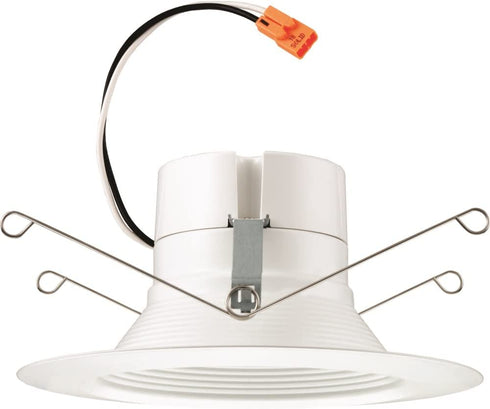 Lithonia Lighting 5/6 Inch White Retrofit LED Recessed Downlight, 12W Dimmable with 3000K Bright White, 835 Lumens