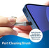 PortPlugs Port Cleaning Kit (17 Piece) Compatible with iPhone 11, X, XS, 8, 8+, 7, 6, iPads, Charging Port Cleaning Tools Includes Dust Plugs, Foam Tipped Swabs and Cleaning Brush (Black)