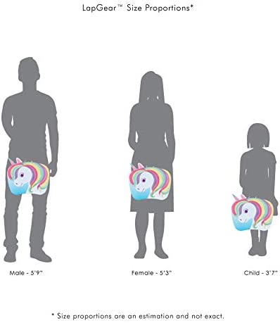 LapGear Lap Pets Lap Desk for Lil' Kids - Unicorn - Fits up to 11.6 Inch laptops - Style No. 46747,14. 5" X 11. 3"