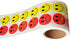 Wootile Yellow Smile Face Happy Stickers and Red Sad Frowny Face Stickers for Teachers 1 Inch Round Smiley Circle Dots 500 Teacher Kids Reward Labels Happy Face Thank You Labels Behavior face Stickers