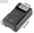 RIJER Universal LCD Battery Charger, Travel chargering for Samsung Galaxy S3 S4 S5 Note 2 3 4, Edge, Mega, LG, Huawei, HTC, ZTE, etc