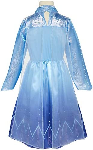 Disney Frozen 2 Elsa Dress Travel Adventure Costume Dress For Girls - Fits Sizes 4-6X, For Ages 3+