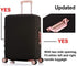 HoJax Spandex Travel Luggage Cover, Suitcase Protector Bag Fits 18-21 Inch Luggage Black