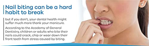 Onyx Professional "Stop The Bite" Nail Biting & Thumb Sucking Deterrent Polish 0.5 fl oz - Helps Nails Grow & Can Be Used As Top or Base Coat