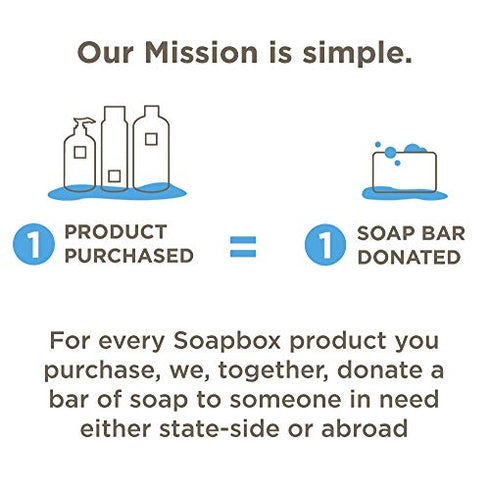 Soapbox Tea Tree Shampoo Bar, Natural, Eco Friendly Bar Shampoo for Dry Scalp | Color Safe, Sulfate Free, Paraben Free, Silicone Free, Cruelty Free, and Vegan Shampoo, 3.1oz (Pack of 1)