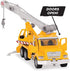 DRIVEN by Battat – Micro Crane Truck – Toy Crane Truck with Lights, Sounds and Movable Parts for Kids Age 3+ , Yellow