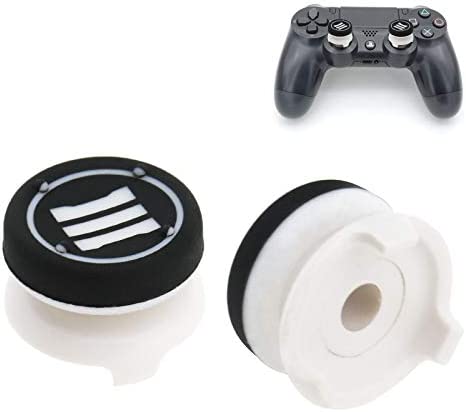 2pcs Division Thumb Grips Analog Sticks Extender Compatible with PS4 360 Controller White