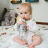 Dr. Brown’s® Milestones™ Narrow Sippy Straw Bottle with 100% Silicone Handles, 8oz/250mL, Gray, 1 Pack, 6m+