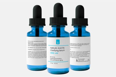 Pure Original Ingredients Salicylic Acid 5% Solution (30 mL), Gentle Exfoliating Serum/Mask for Smoother & Clearer Skin, Treats Blackheads, Acne & Clogged Pores