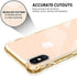 SALAWAT for iPhone Xs Max Case Clear iPhone Xs Max Case Cute Shock Absorption TPU Bumper Phone Case Cover Slim Anti Scratch Hard PC Back Hybrid Protective Case for iPhone Xs Max 6.5inch 2018 (Gold)