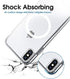 amCase Clear Case with Built-in Magnets Compatible with MagSafe, iPhone X/Xs (5.8"), Support Wireless Charging and Magnetic Stand, Strong Magnetic, Shockproof Protective