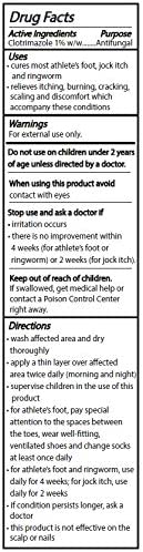 Mohnark Clotrimazole Cream USP, 1% Topical Antifungal Cream, Treats Athlete's Foot | Jock Itch Cream | Ringworm Cream