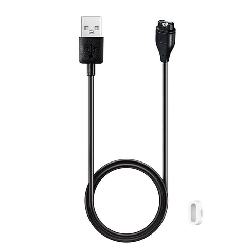 Kissmart Compatible with Forerunner 45 Charger, Replacement Charging Cable Cord Plus a White Silicone Charger Port Protector Anti Dust Plug for Garmin Forerunner 45 / 45s Smart Watch