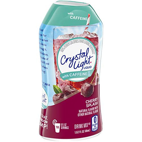 Crystal Light Liquid Cherry Splash Energy Drink Mix with Caffeine (1.62 oz Bottle)
