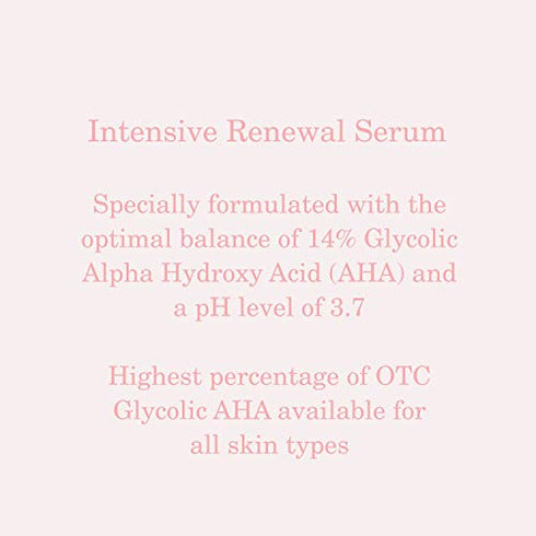 Alpha Skin Care Intensive Renewal Serum | Anti-Aging Formula | 14% Glycolic Alpha Hydroxy Acid (AHA) | Reduces the Appearance of Lines & Wrinkles | For All Skin Types | 2 Oz