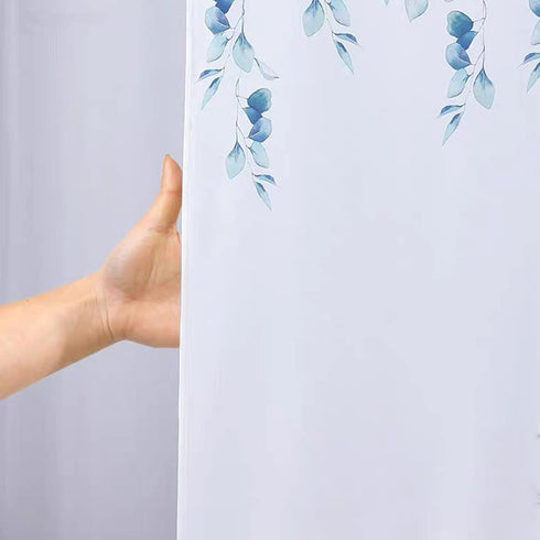 Paris Shower Curtain Eiffel Tower Shower Curtain Love Paris Fabric Bath Curtain Set with Hooks 70X70 Inches (Brown)