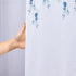 Paris Shower Curtain Eiffel Tower Shower Curtain Love Paris Fabric Bath Curtain Set with Hooks 70X70 Inches (Brown)