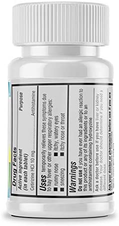 Safrel Cetirizine HCl 10 mg 300 Tablets | Fast & Reliable Allergy Relief Medication | 24 Hour Antihistamine Care for Pollen, Hay Fever, Dry, Itchy Eyes. Sneezing & Runny Nose | Generic Zyrtec