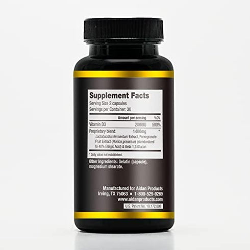 Aidan Products Stem-Kine Stem Cell Supplements: Clinically Proven to Increase Circulating Stem Cells, Promoting Healing and Anti-Aging, 60 Capsules
