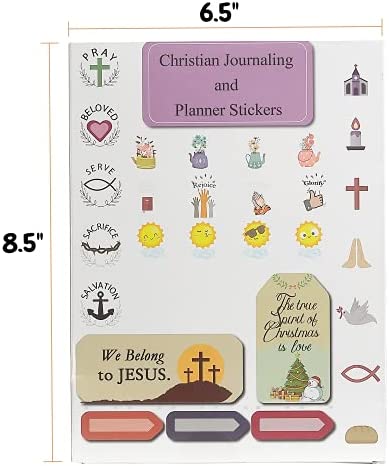 Mr. Pen- Christian Journaling Stickers, 31 Sheets, 1034 pcs, Christian Stickers for Planners and Journals, Christian Stickers, Religious Stickers, Bible Journaling Stickers, Bible Journaling Supplies