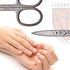 3 Swords Germany - Brand Quality Stainless Steel INOX Curved Nail Scissors (1 Piece) with case for Manicure Pedicure - Nail Care by 3 Swords - Made in Solingen Germany